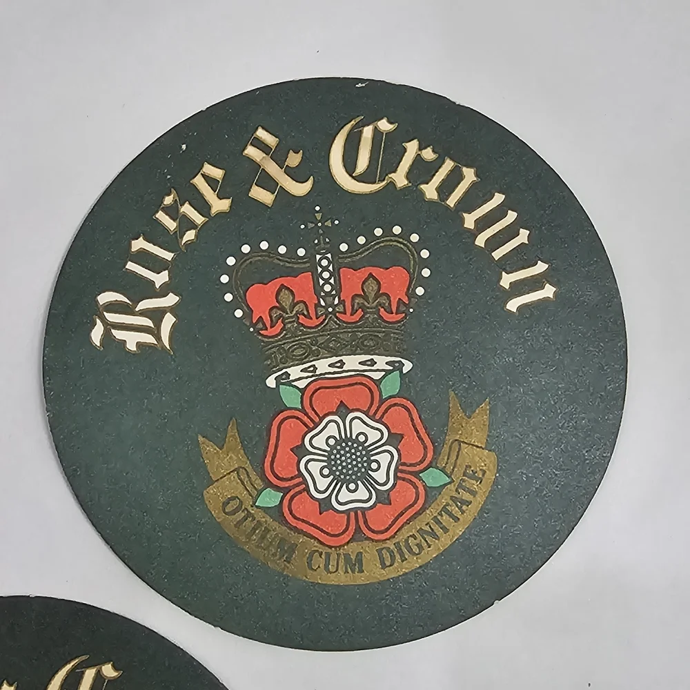 5 Epcot Rose & Crown 1982-1986 Beer‎ Coasters Beermat Beer Mat UK Disney